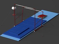 Gymnastics Uneven Bars Equipment Set
