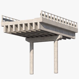 Road bridge section elements for personal configuration 3D