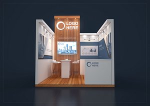 exhibition stand 3x3m model