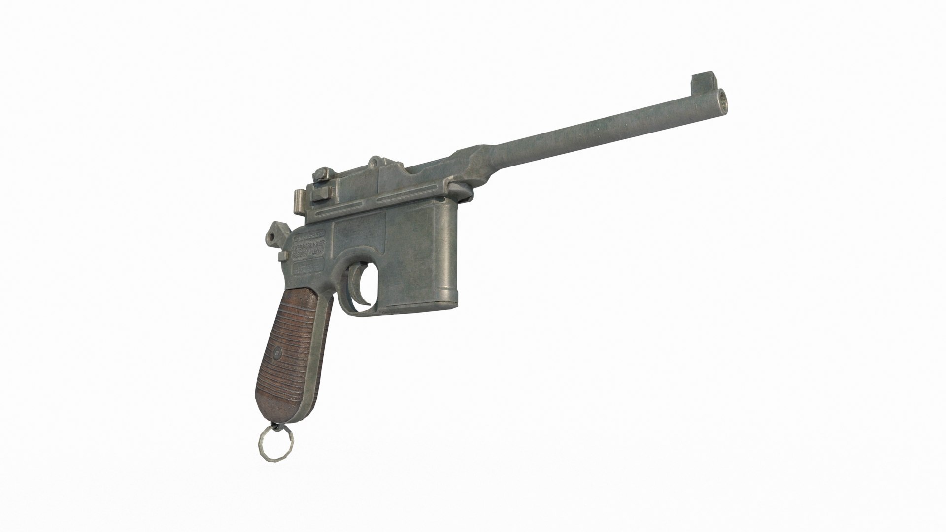 Old Style Weapon Mauser Pistol C96 3D Model - TurboSquid 2187532