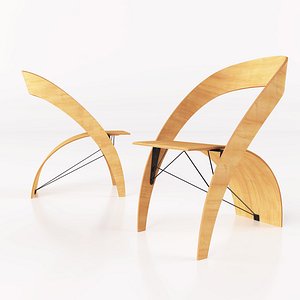 3d model stool interior