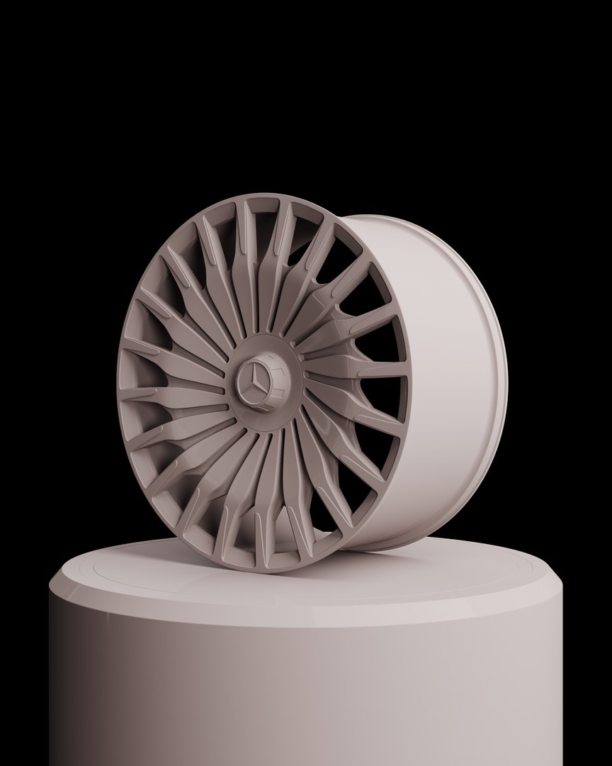 3D Mercedes Benz Rim - TurboSquid 2133468