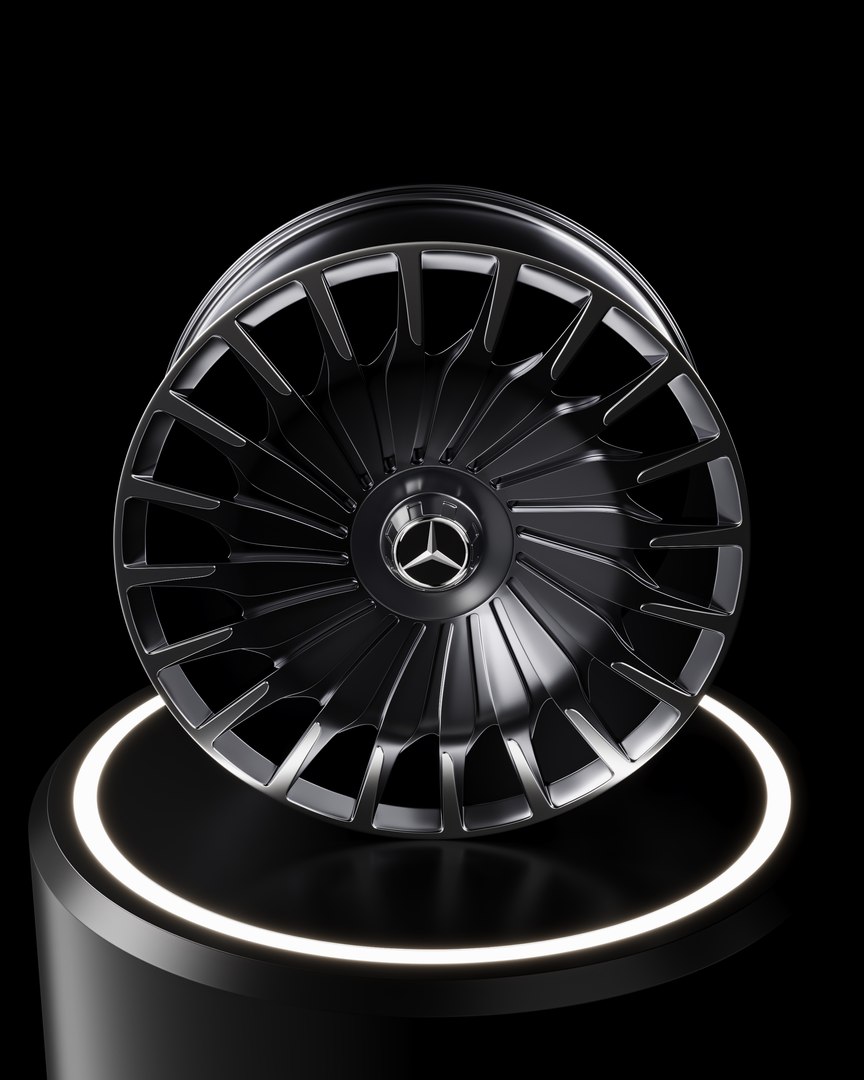 3D Mercedes Benz Rim - TurboSquid 2133468