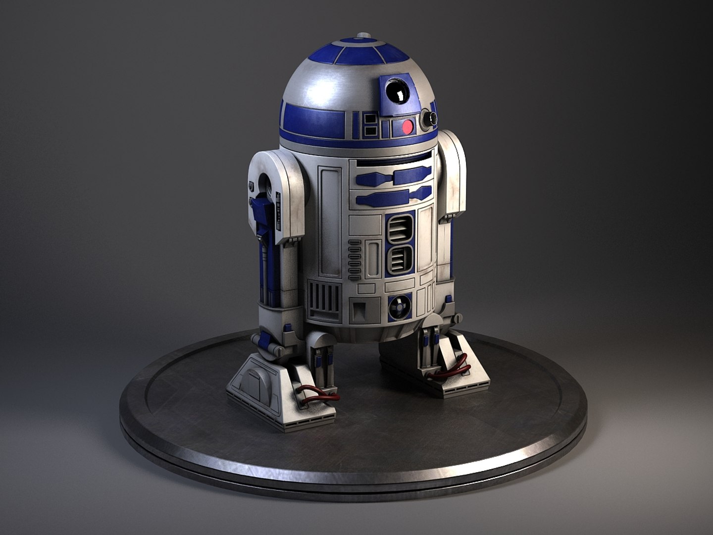 3d Model R2d2 Rigged