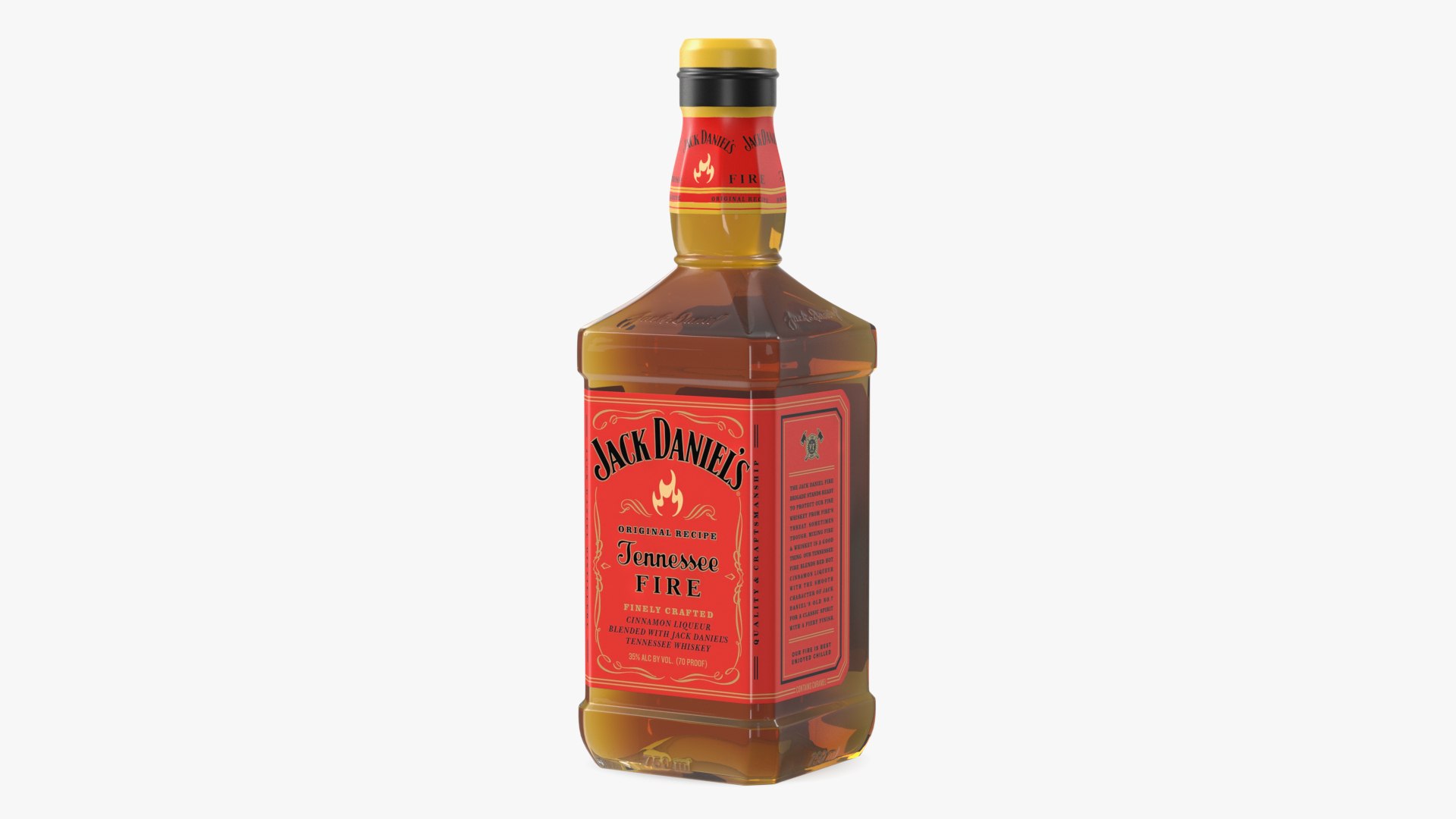 Jack Daniels Tennessee Fire Whiskey 3D model preview