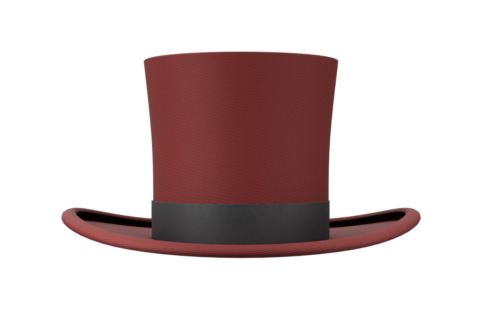 3D Top Hat Red 04 Model - TurboSquid 2305829
