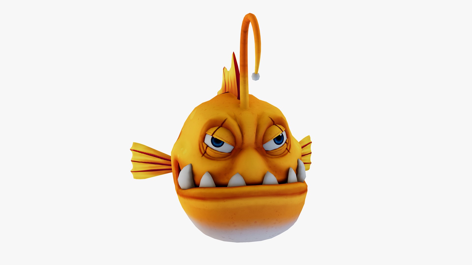 Cartoon Monkfish Animated 3D Model - TurboSquid 2216148