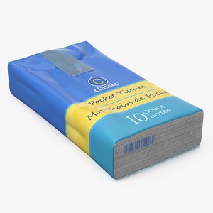 Classic Paper Handkerchief 10 Units 3D