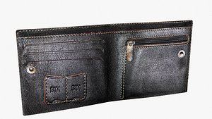 3d purse leather model