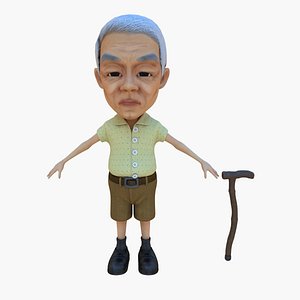 Old Man in Stick