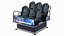 Virtual Reality Game Machine 7D Cinema Rigged