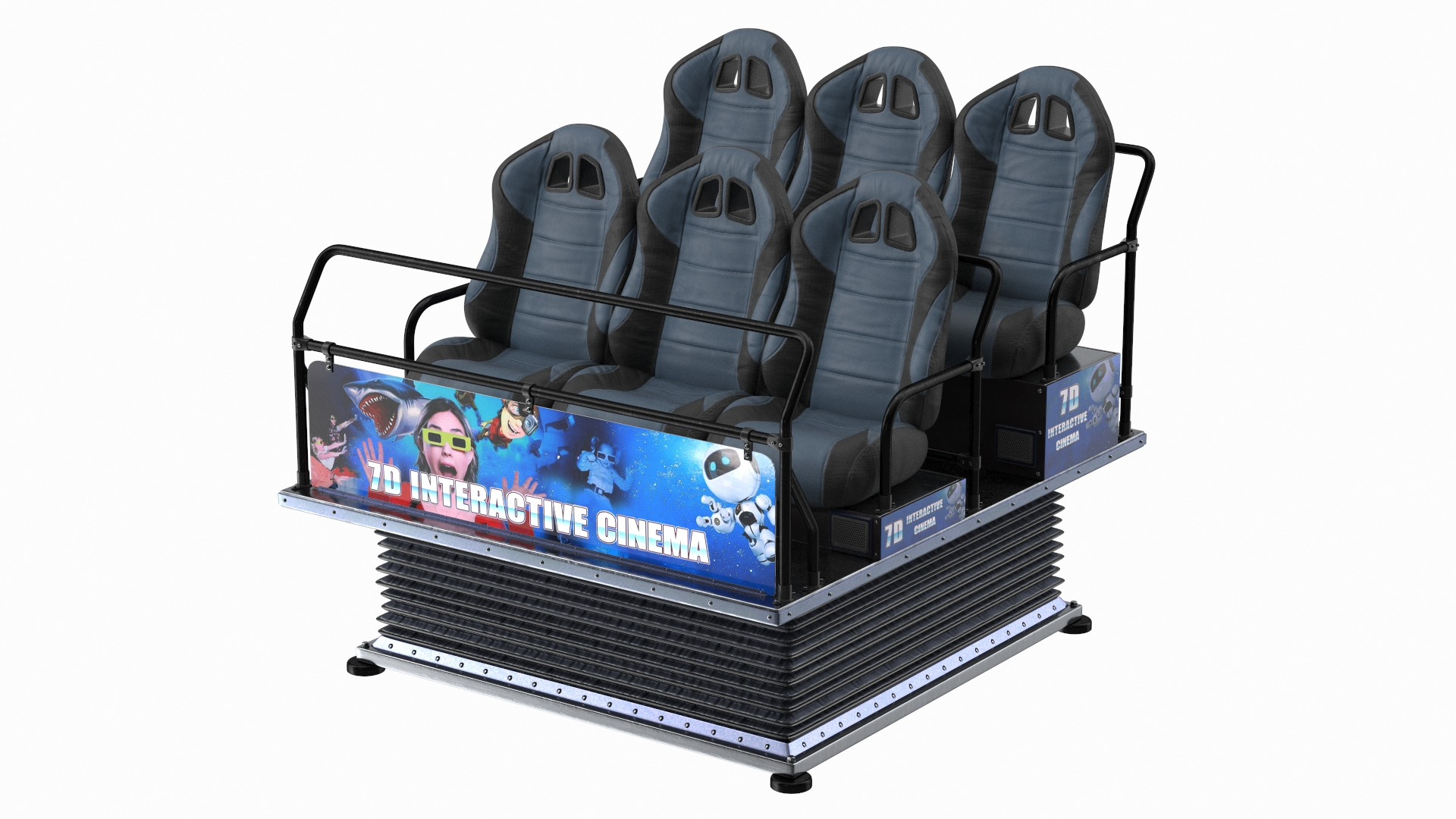 Virtual Reality Game Machine 7D Cinema Rigged 3D TurboSquid 1764298