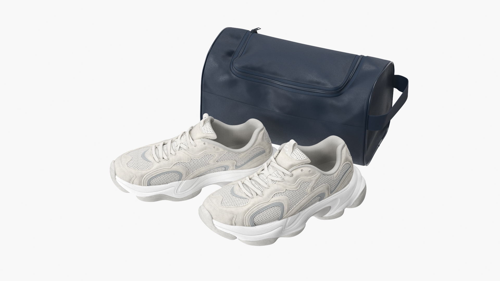3D Fitness Shoe Bag And Fashion Sneakers Model TurboSquid 2306875