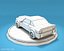 Cartoon Luxury Car Low Poly