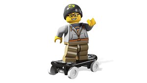Lego Street Skater - Rigged Minifigure - 8804-9