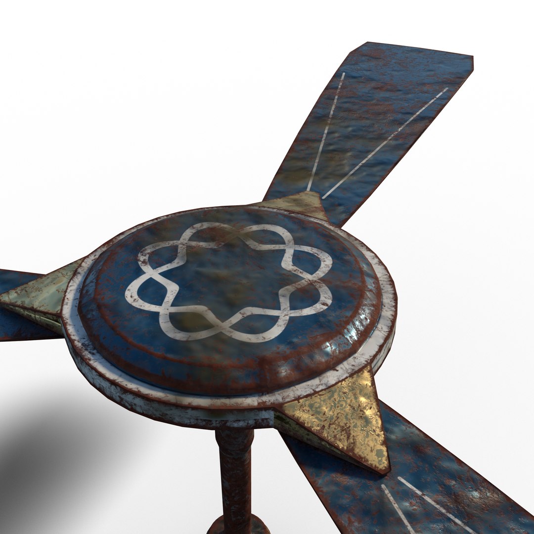 3D Ceiling Fan Rusty - TurboSquid 2087450