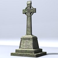 Celtic cross 8 (lowpoly)