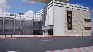 3D Tw Street T Intersection 01