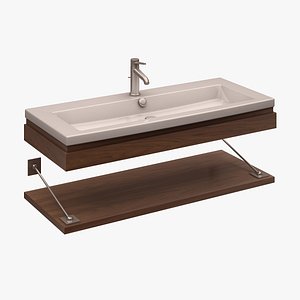 washbasin duravit 3d model