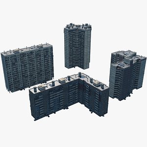3D Soviet Building Collection 2