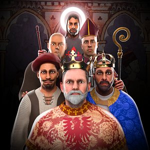 Medieval Characters Pack 3D model