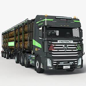 Electric Semi Trailer Truck Forestry