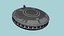 Astronave Allien UFO A03 Dark Metal - Design di veicoli spaziali di fantascienza