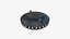 Astronave Allien UFO A03 Dark Metal - Design di veicoli spaziali di fantascienza
