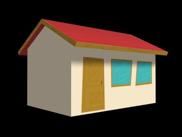 3D Basic House Model - TurboSquid 1503167