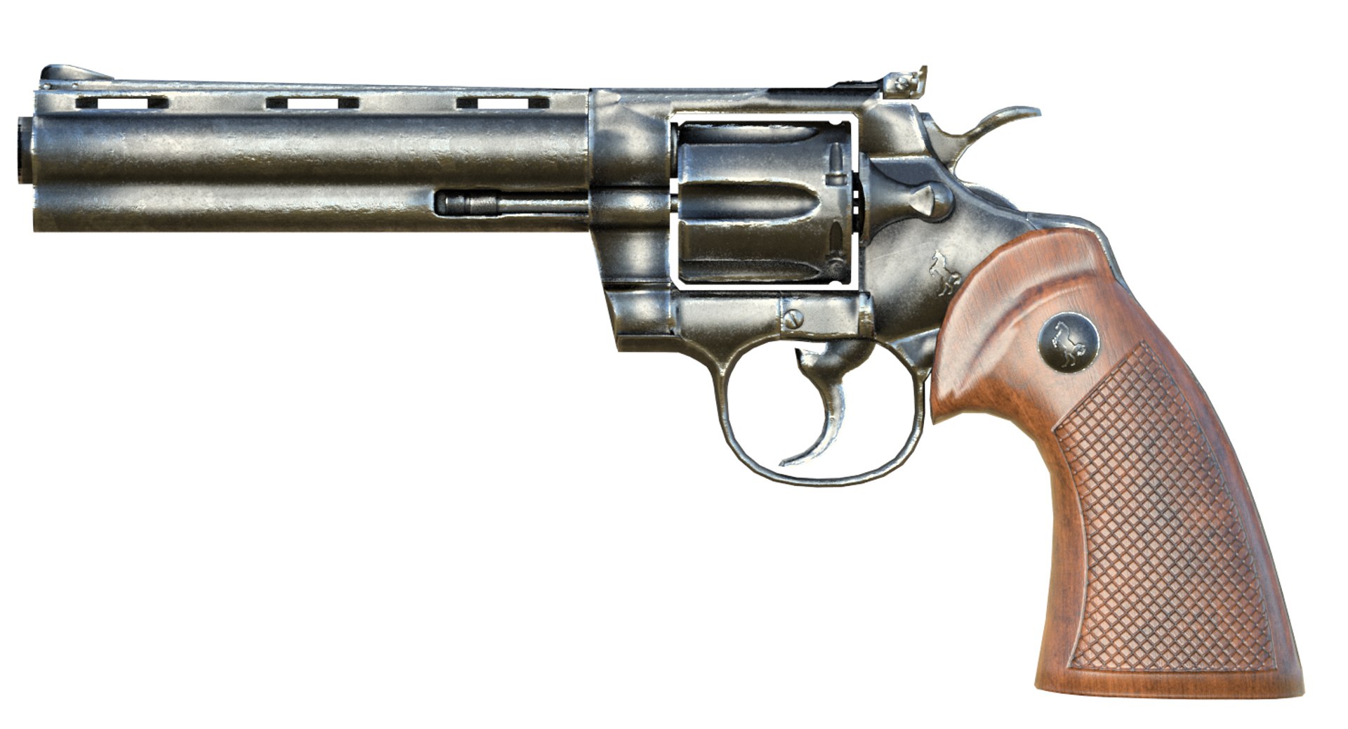 Revolver Colt Python Model - TurboSquid 1392452