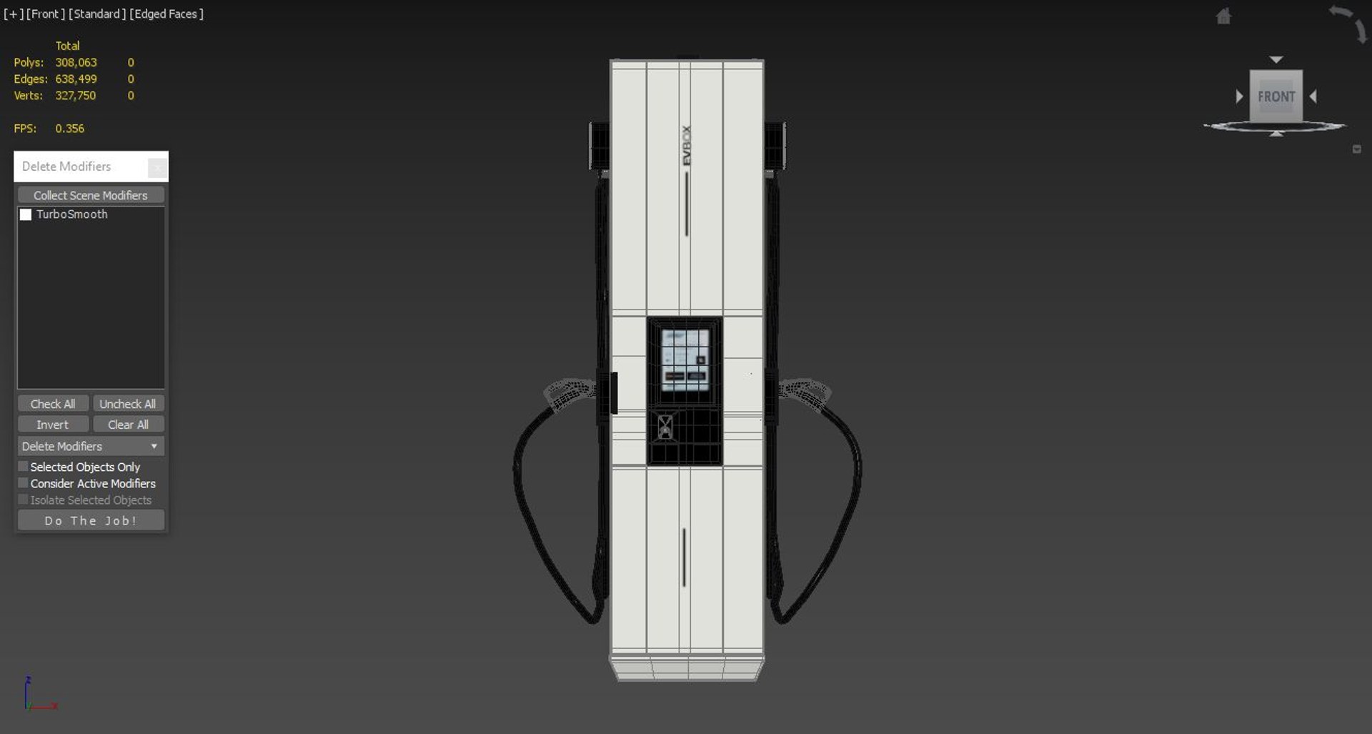 Evbox Troniq High Power Electric Vehicle Charging Station 3D Model