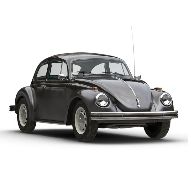  modelo 3d Volkswagen Escarabajo Negro
