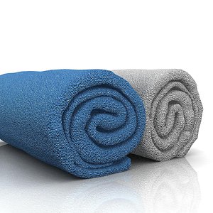 3d model towel roll