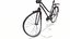 Bicicletta arrugginita d'epoca Low-poly PBR
