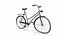 Bicicletta arrugginita d'epoca Low-poly PBR