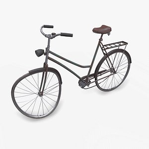 Vintage Rusty Bicycle Low-poly PBR