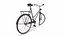 Bicicletta arrugginita d'epoca Low-poly PBR