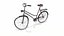 Bicicletta arrugginita d'epoca Low-poly PBR