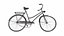 Bicicletta arrugginita d'epoca Low-poly PBR