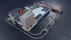 3D model Japanese Street