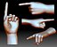 Hand point gesture STL file 3D printable model male female