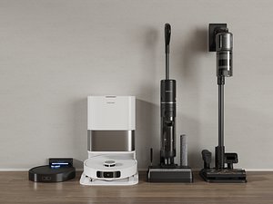Modern Smart Home Cleaning Appliances Collection 3D model