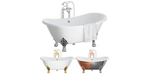 Devon and Devon Cherie Bath BLENDER 3D Model Cycles