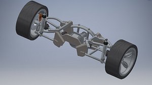 3D rear-car-suspension-Model