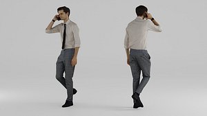 3D Man Calling Business 1