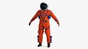Astronaut in Advanced Crew Escape Suit