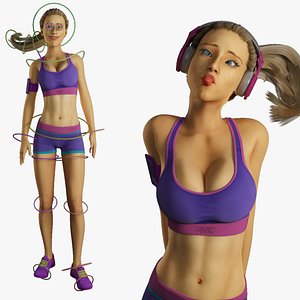 Fitness Model Rigged