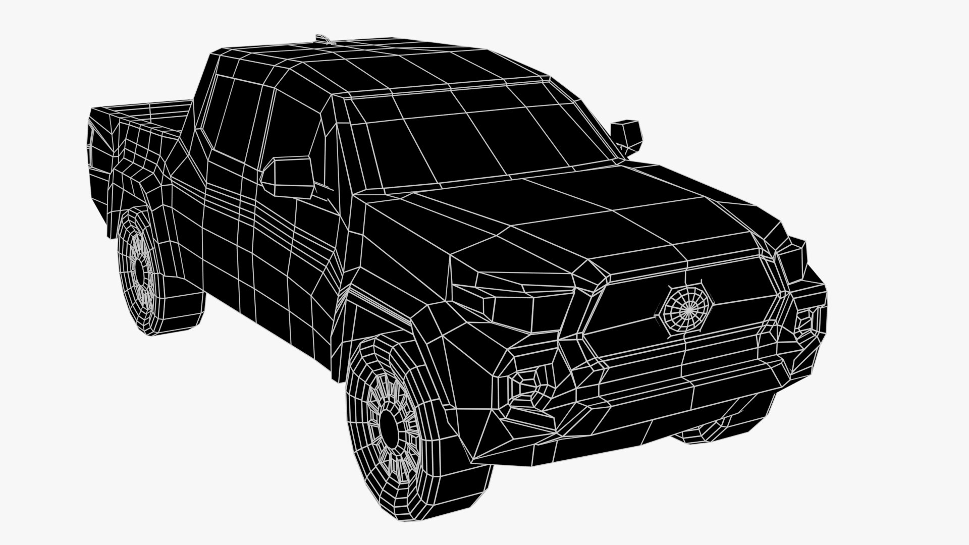 Low-Poly Toyota Tacoma model https://p.turbosquid.com/ts-thumb/Km/VFRxJT/QM/wire1/jpg/1622057761/1920x1080/fit_q87/a1d46b09e7d73fbcd739bb568bebe13e3a87ddfd/wire1.jpg