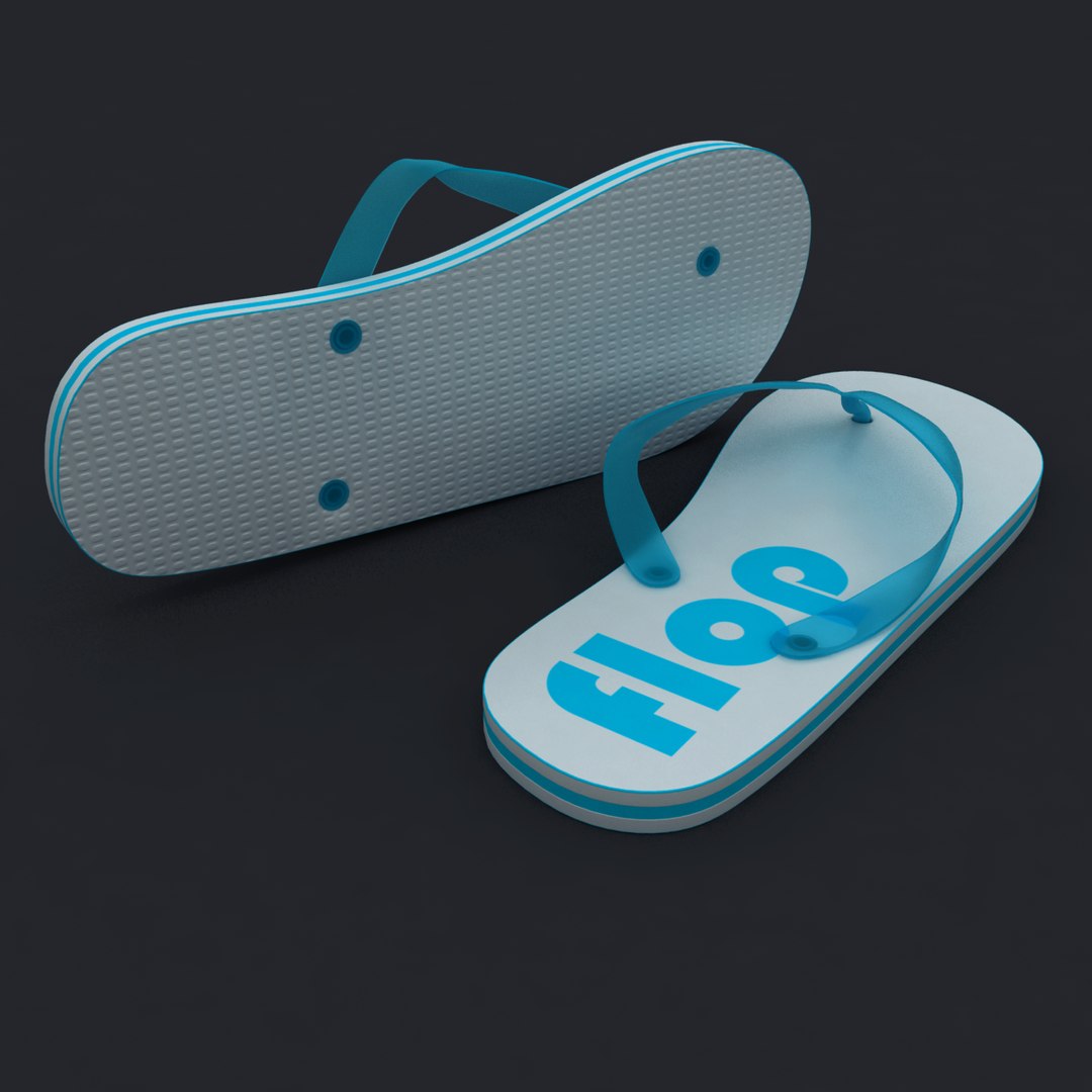 Flip-flops Footwear 3d Model