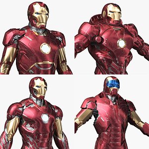 Iron Man Pack 04   4 in 1 3D